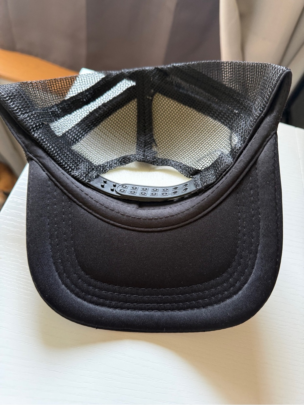 Black Patch Trucker Cap Hat Butterfly Stand By Your Man Country Concert Music OS - Picture 3 of 3